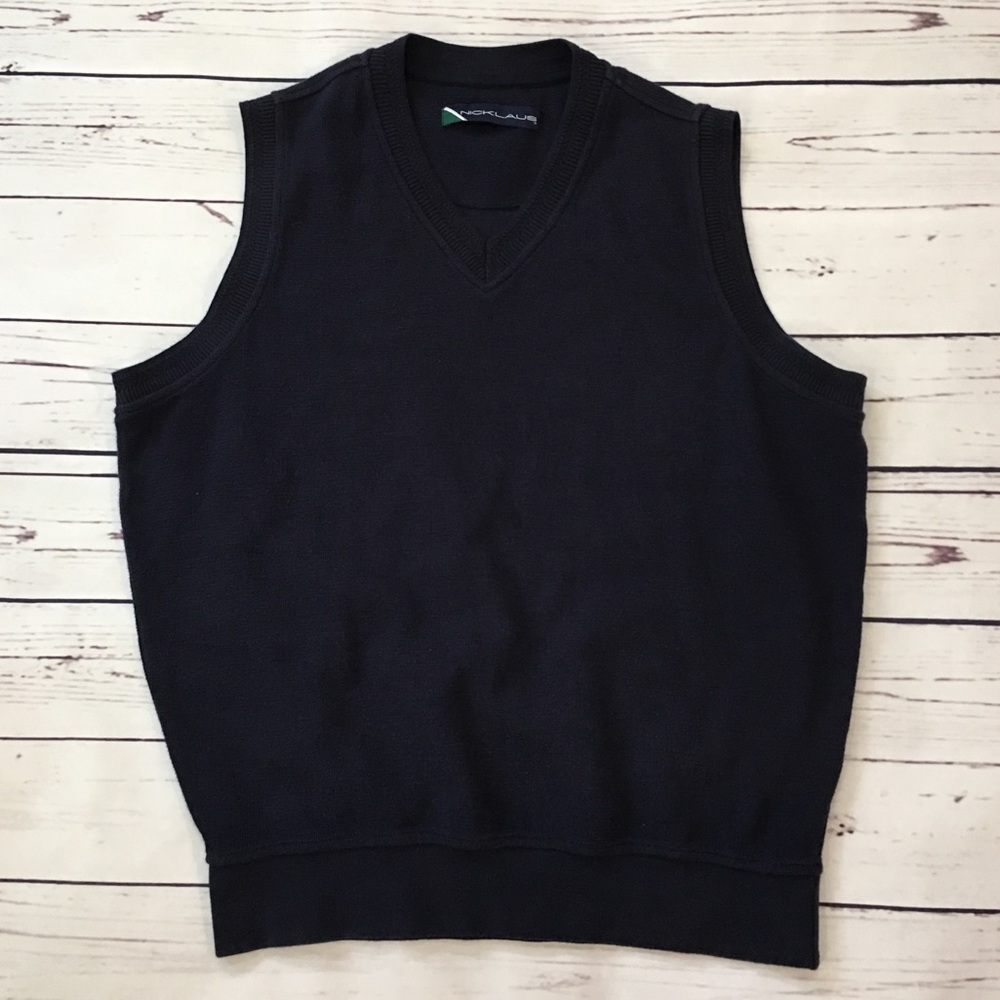 Nicklaus Men’s Navy 90s Sweater Vest Medium